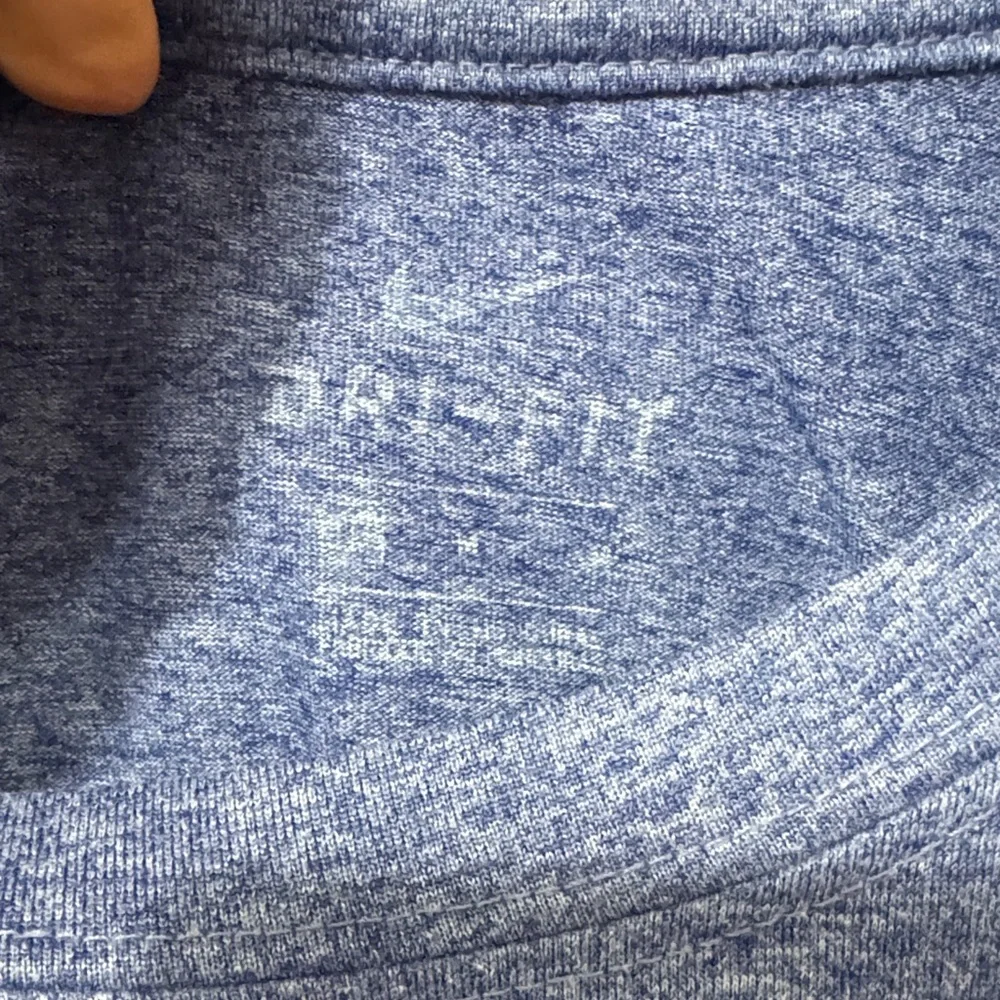 Nike Men's Heathered Blue Short Sleeve Dri-Fit Tee - Picture 2 of 4